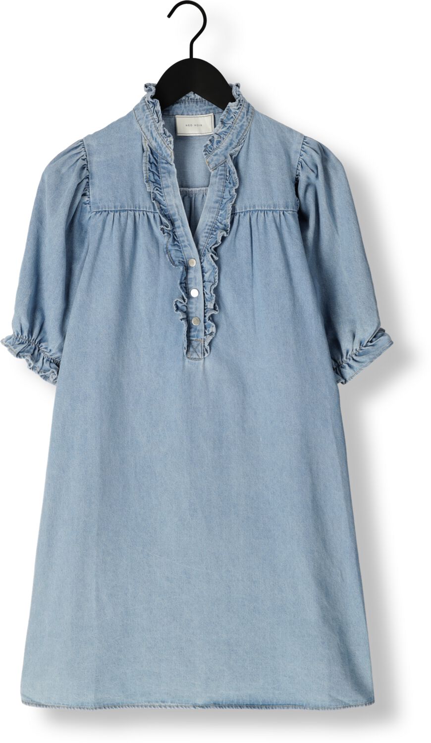 NEO NOIR Dames Jurken Alma Denim Dress Lichtblauw