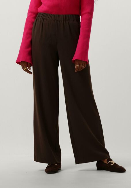 Bruine SELECTED FEMME Pantalon SLFTINNI-RELAXED MW WIDE PANT N NOOS - large