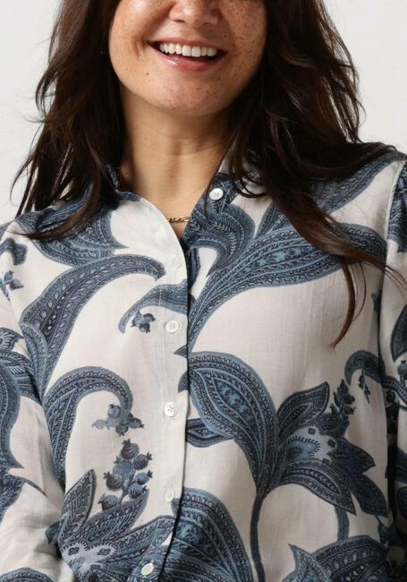 Blauwe MOS MOSH Blouses MMTAYLOR PAIZ SHIRT - large