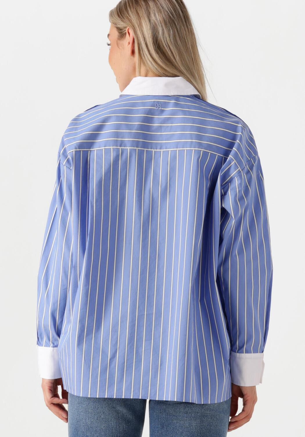 DANTE6 Dames Blouses Dandy Pinstripe Shirt Wit