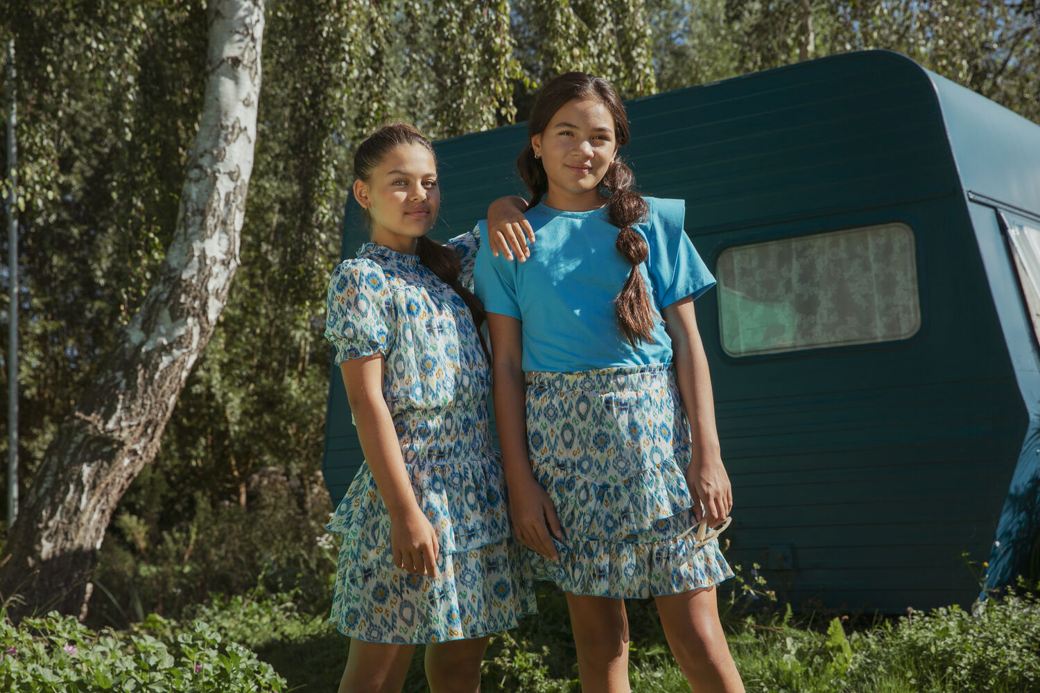 Blauwe AI&KO Mini jurk BELLAMY - large