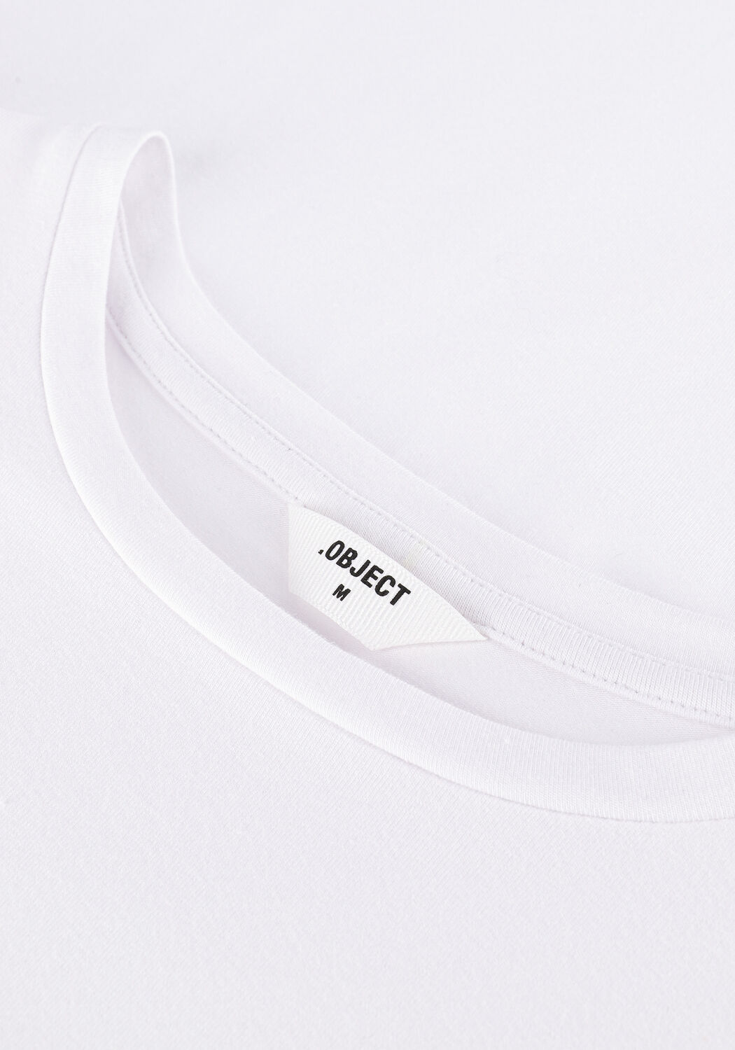 Witte OBJECT T-shirt OBJSTEPHANIE JEANETTE S/S TOP - large