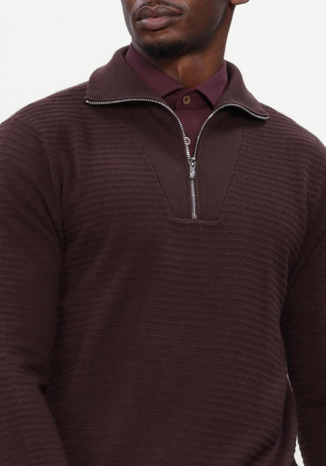 BLUE INDUSTRY Heren Truien & Vesten Knitwear Bordeaux