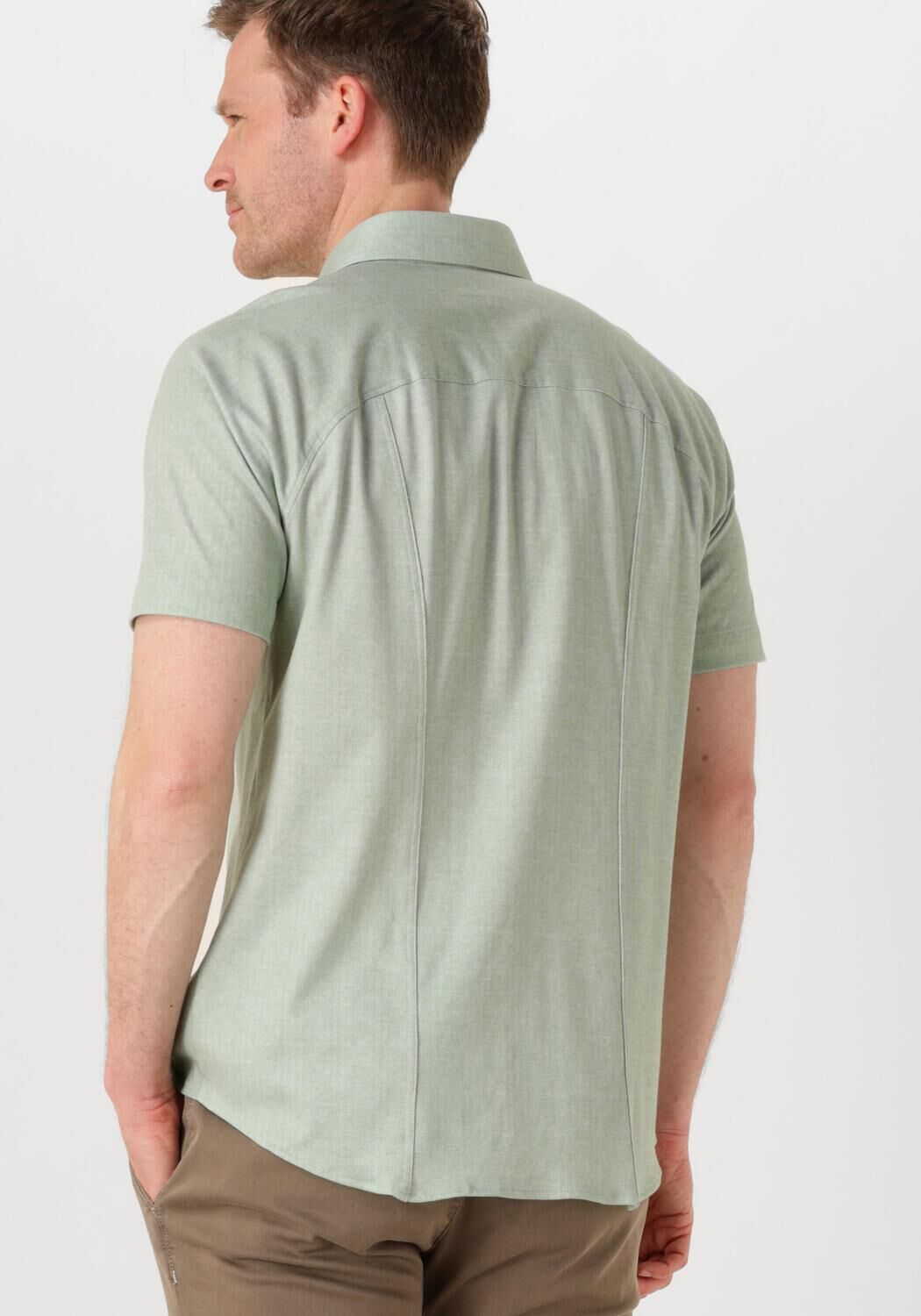 DESOTO Heren Overhemden Casual Kent 1 2 Groen