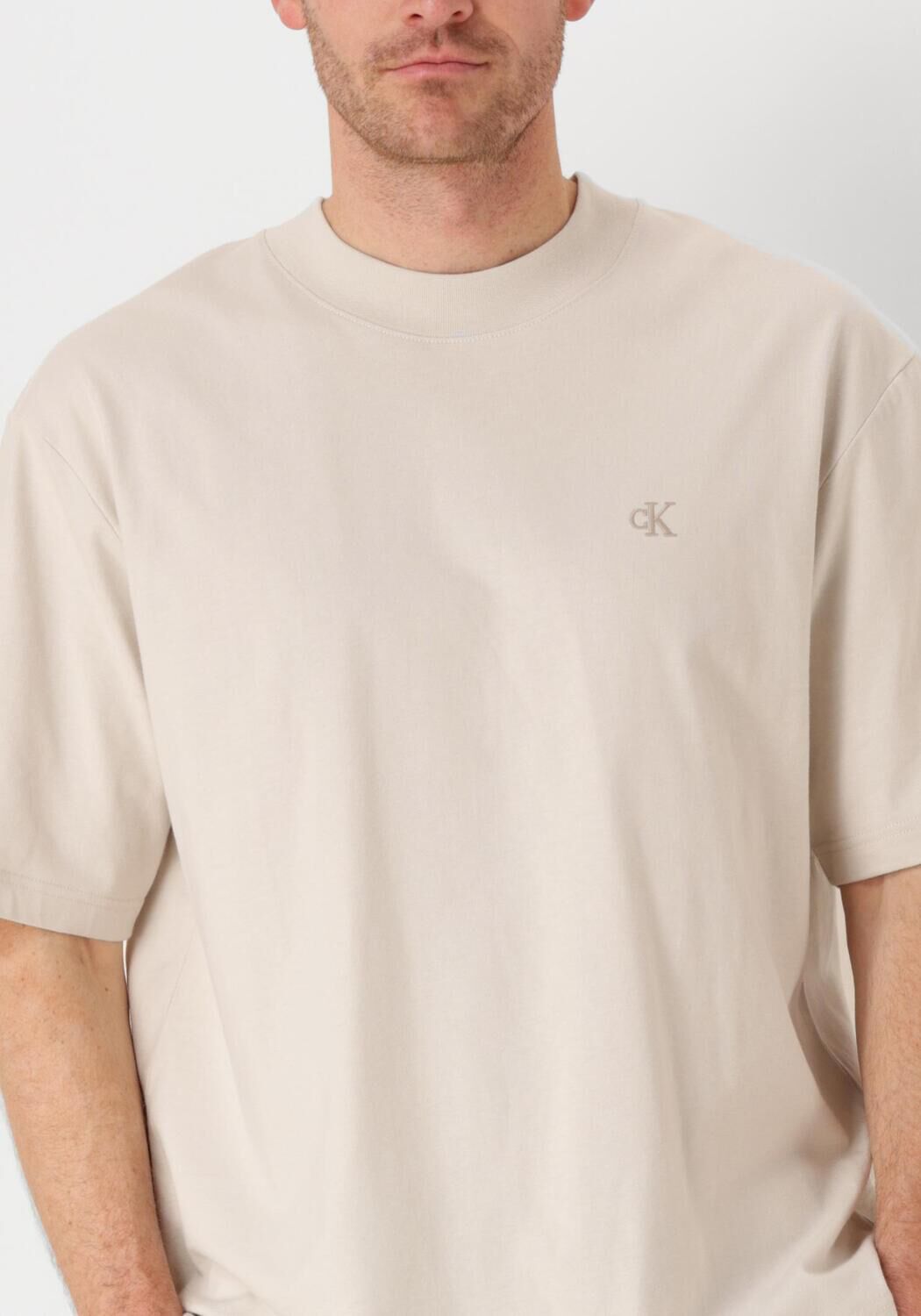 CALVIN KLEIN Heren Polo's & T-shirts Heavy Relaxed Tee Zand