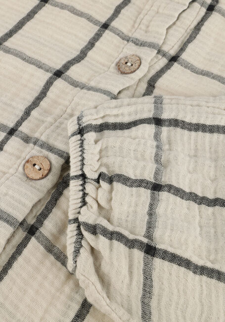 Beige PLAY UP Blouses CHECKED WOVEN TUNIC - large