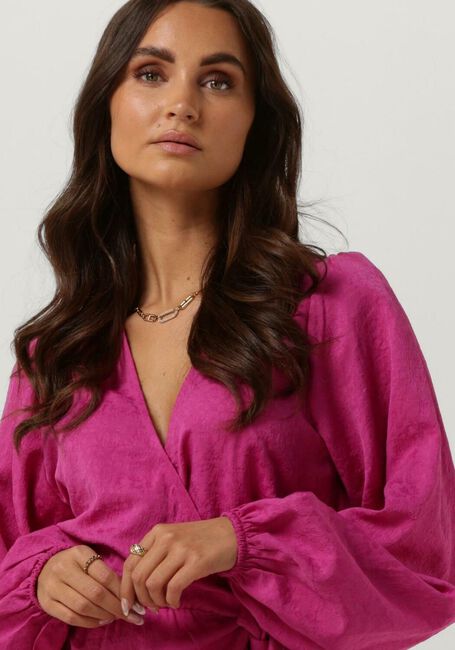 Fuchsia REFINED DEPARTMENT Mini jurk LOTTE - large