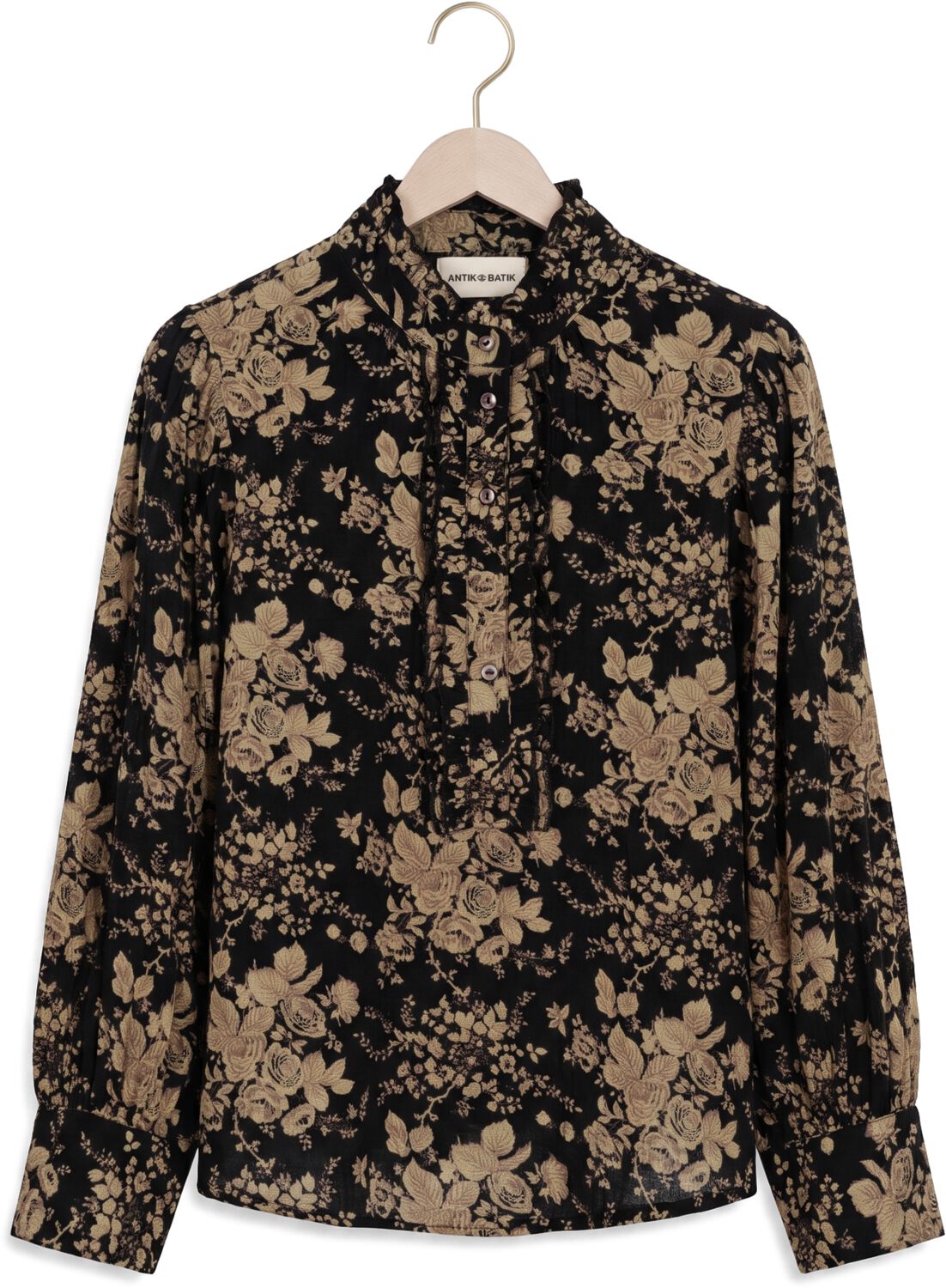 ANTIK BATIK Dames Blouses Cinzo Blouse Zwart