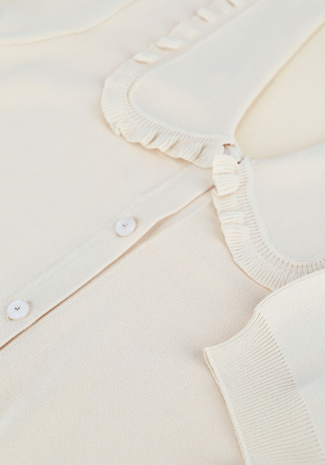 Gebroken wit Y.A.S. Top YASGINA 2/4 KNIT CARDIGAN AB12 - large