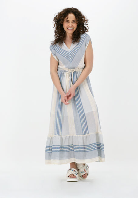 Blauwe LOUIZON Maxi jurk JIHANE ROBE - large