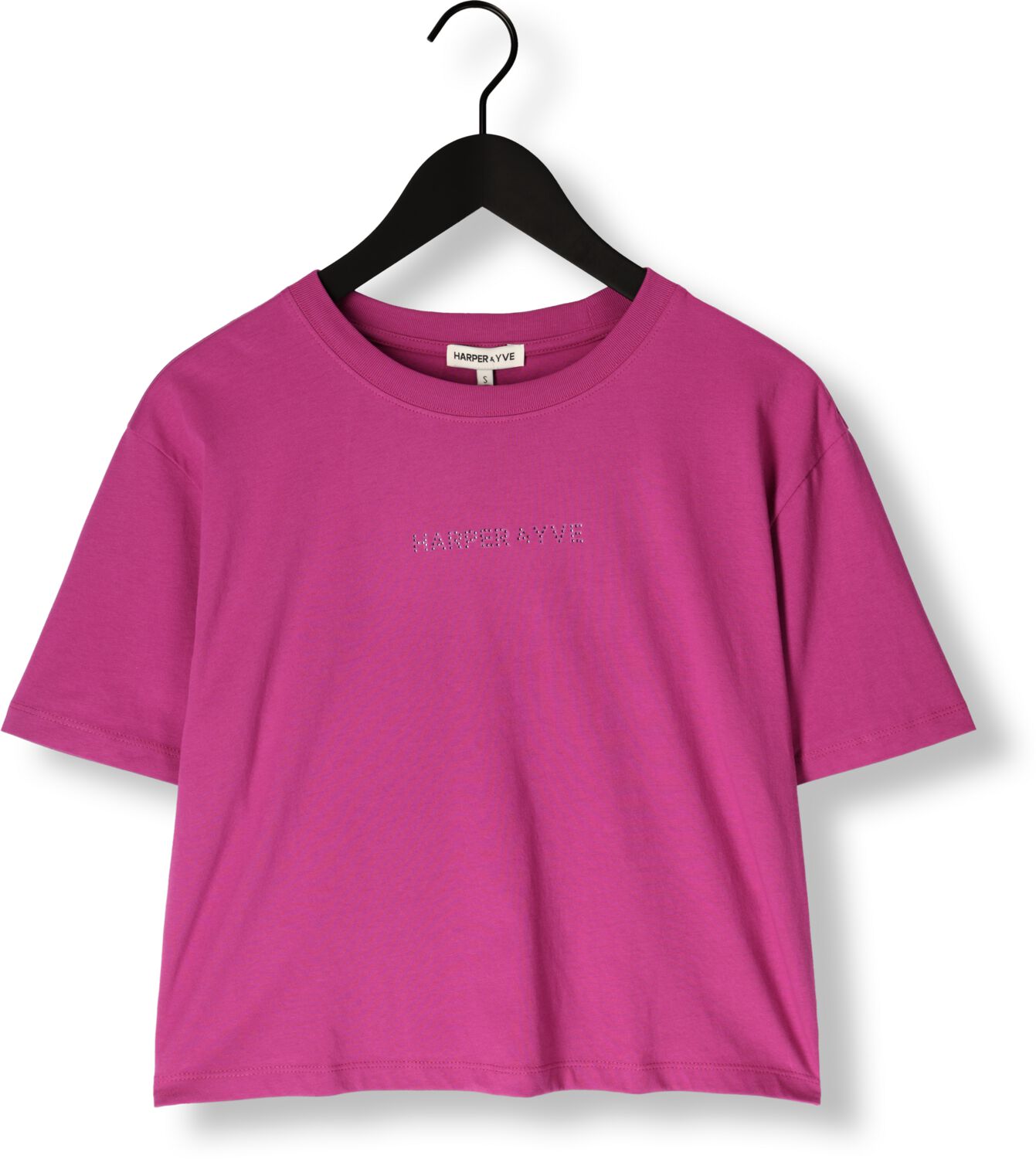 HARPER & YVE Dames Tops & T-shirts Croppedlogo-ss Paars