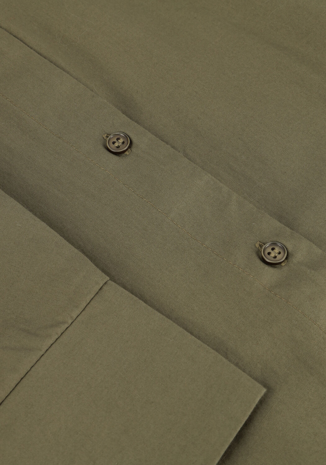 Olijf SELECTED WOMEN Mini jurk SLFBLAIR 2/4 SHORT SHIRT DRESS - large