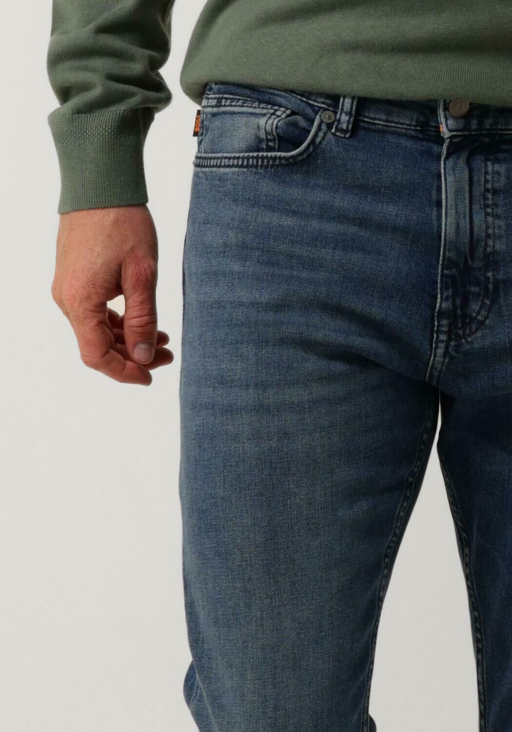 BOSS Heren Jeans Delaware Bo Blauw