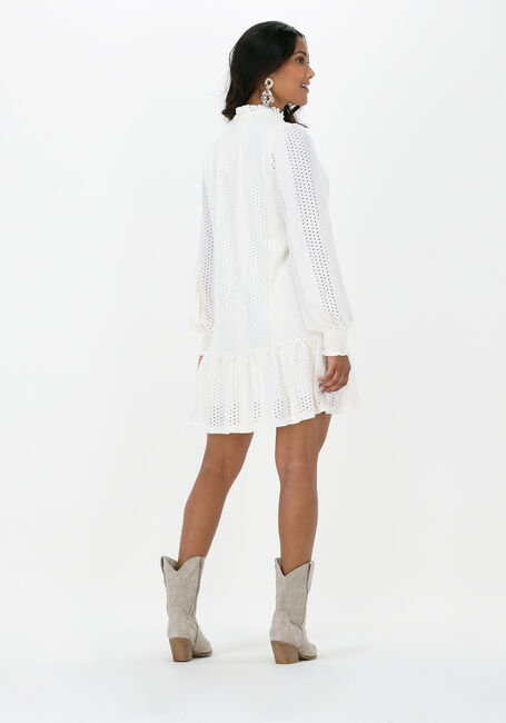 Gebroken wit REFINED DEPARTMENT Mini jurk FLOWY BROIDERY DRESS BOWIE - large