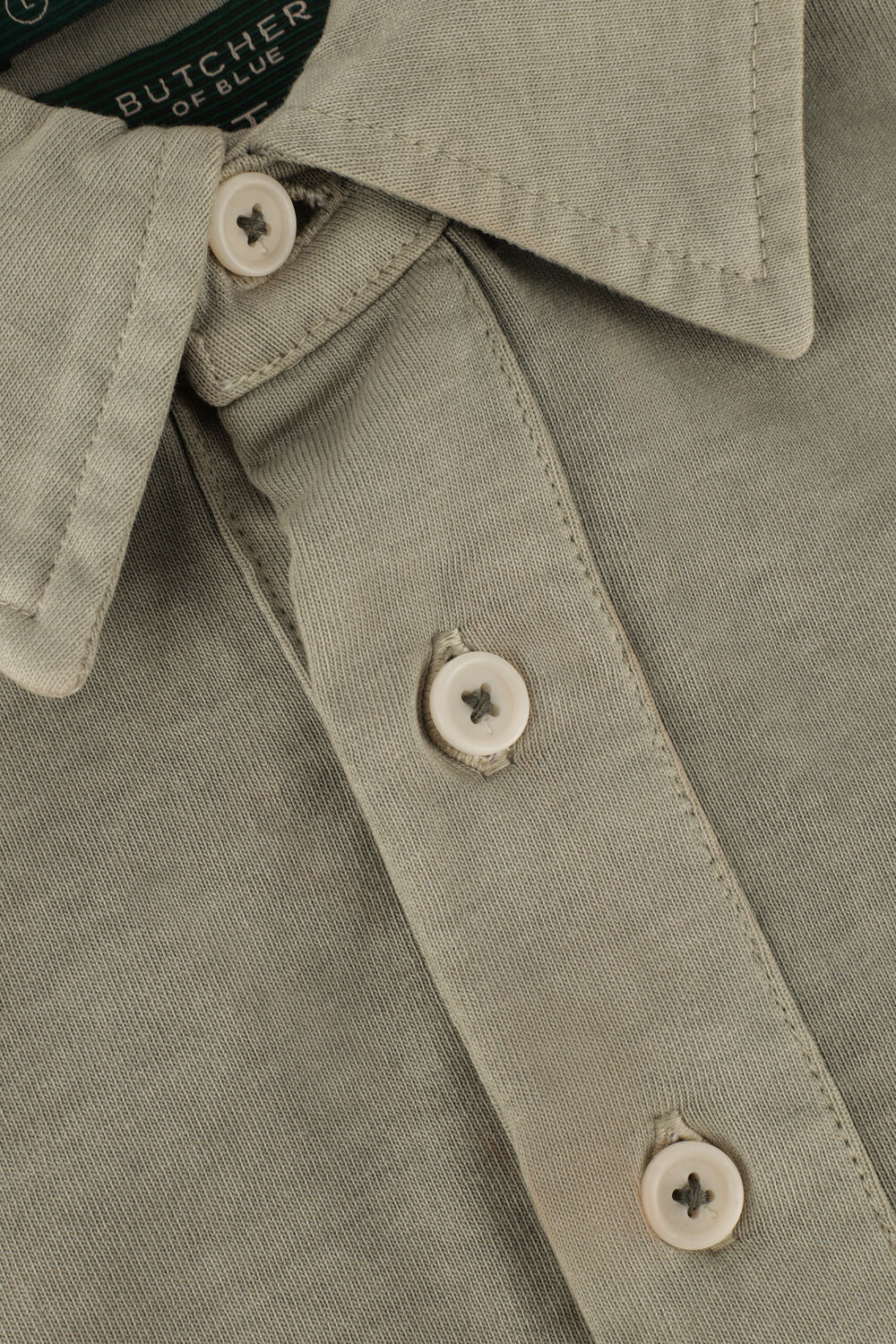 Groene BUTCHER OF BLUE Polo JOHNS RUGBY POLO - large