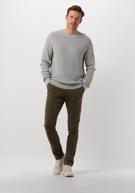 Grijze TOMMY HILFIGER Trui REFINED STRUCTURE CR - large