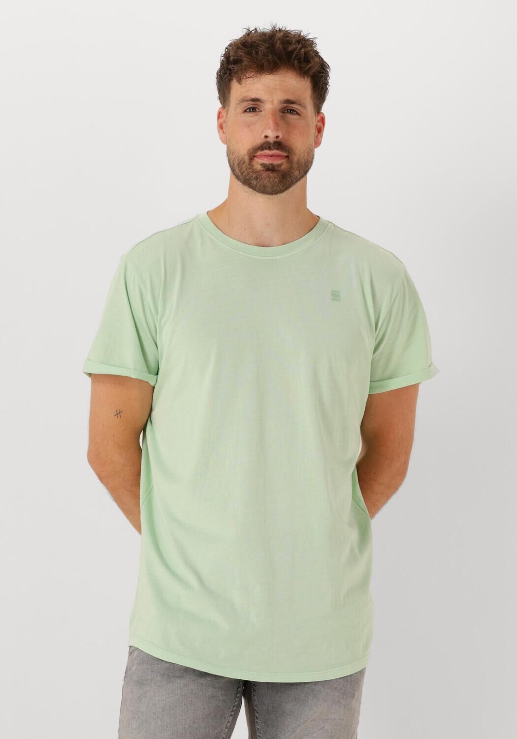 G-STAR RAW Heren Polo's & T-shirts Lash R T S\s Mint