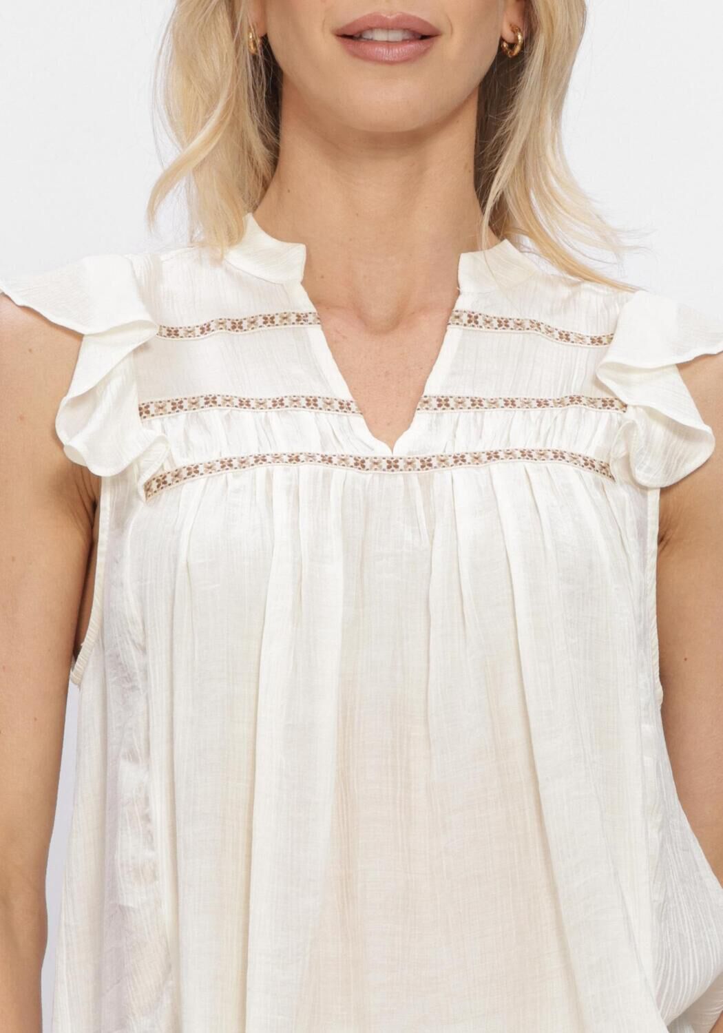 Gebroken wit NUKUS Top FIORA TOP - large