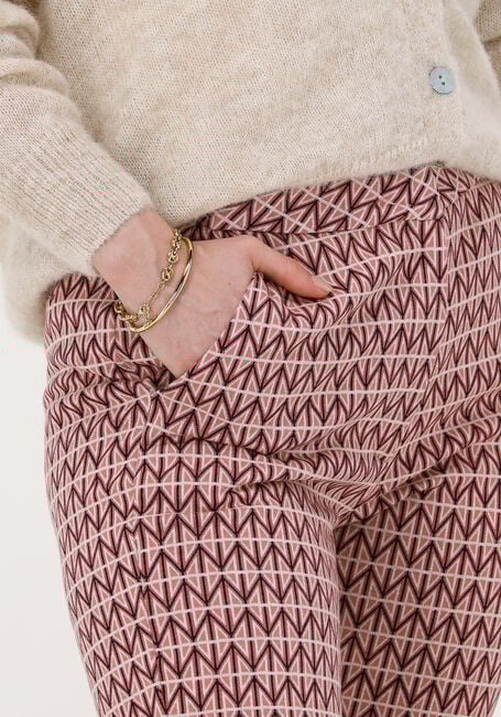 Oranje SUMMUM Flared broek TROUSER GRAPHIC JACQUARD - large