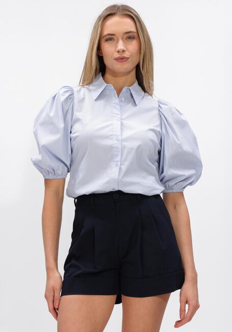 Lichtblauwe JANICE Blouses LARS TWEED - large