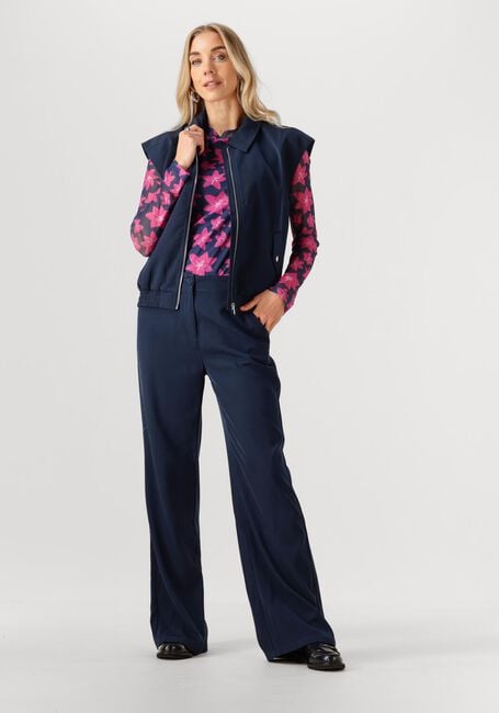 Donkerblauwe YDENCE Wijde broek PANTS SOLANGE - large