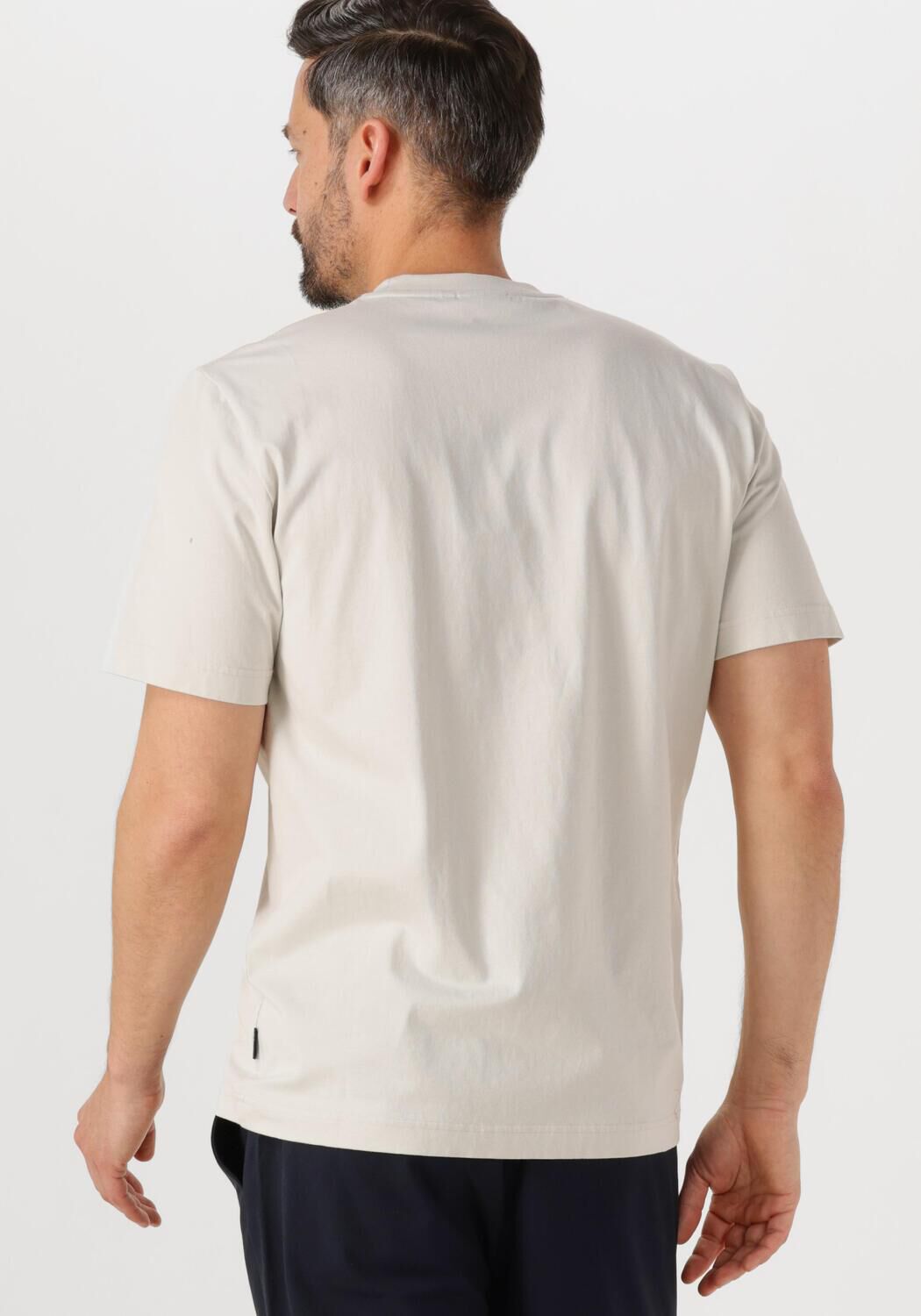 GENTI Heren Polo's & T-shirts T-shirt Ss J2040-1223 Gebroken Wit