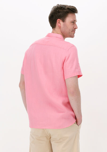 Roze SCOTCH & SODA Casual overhemd REGULAR FIT GARMENT-DYED LINEN SHORTSLEEVE SHIRT - large
