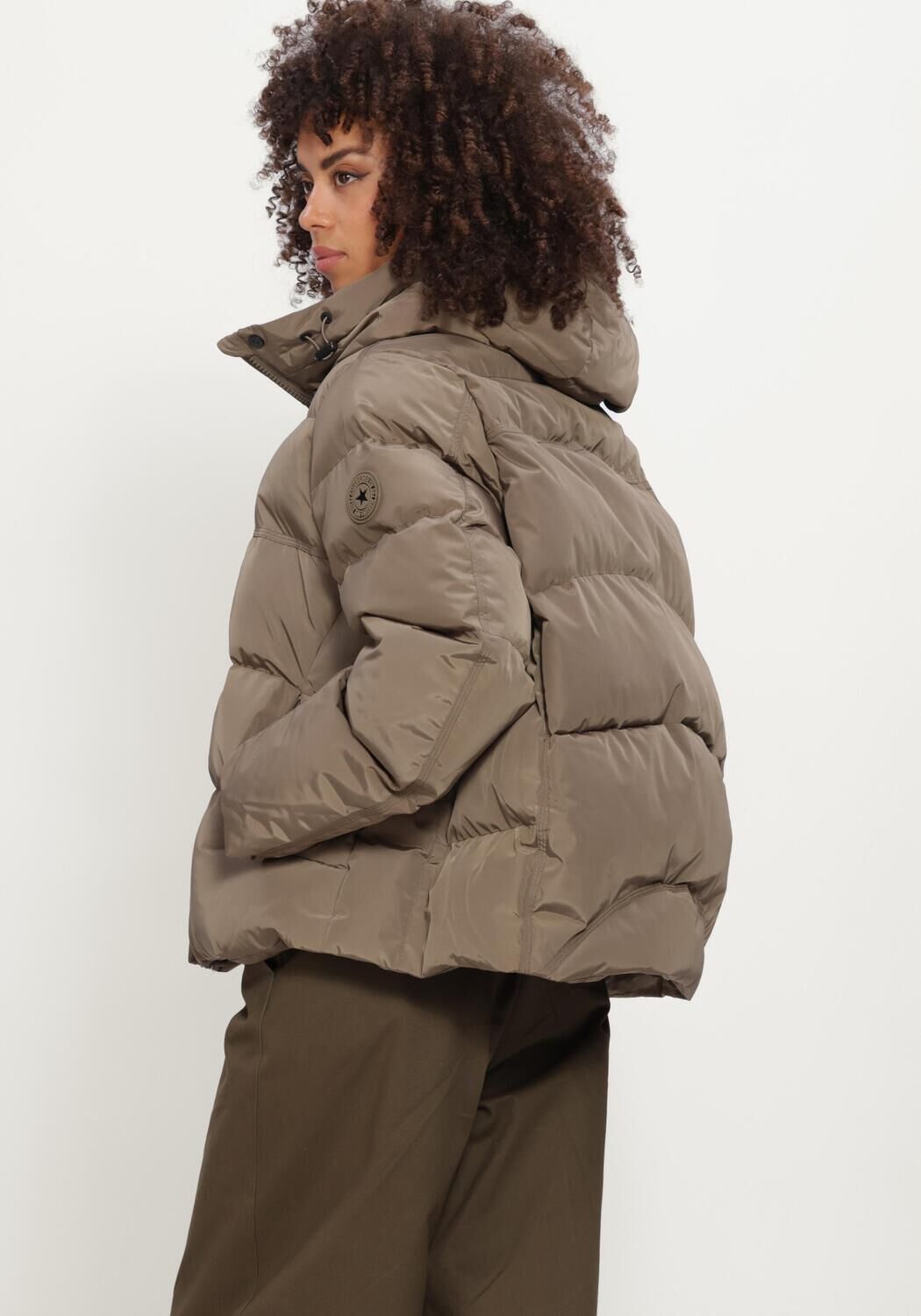 Taupe AIRFORCE Gewatteerde jas CARLY JACKET - large