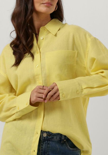Gele ALIX THE LABEL Blouses LADIES WOVEN LINEN LYOCELL BLOUSE - large