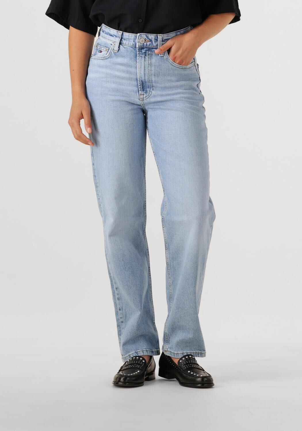 TOMMY JEANS Dames Jeans Layla Hr Slim Str Bi0112 Co Lichtblauw