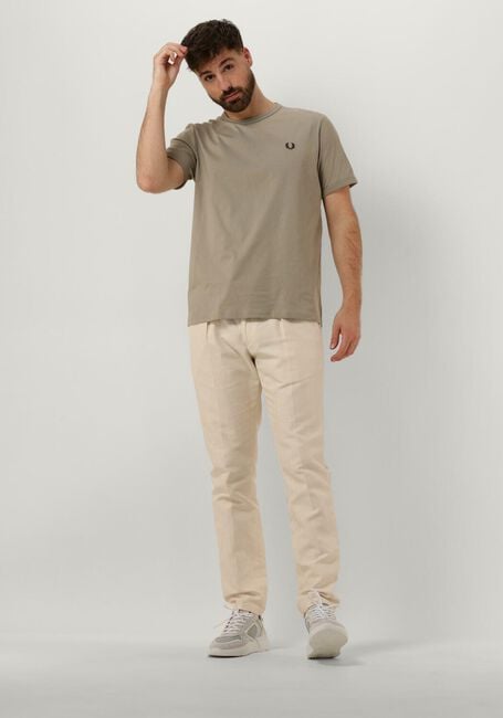 Olijf FRED PERRY T-shirt RINGER T-SHIRT - large