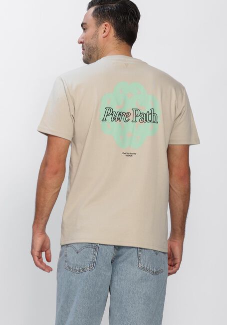 Beige PURE PATH T-shirt BOLD EMBLEM T-SHIRT - large