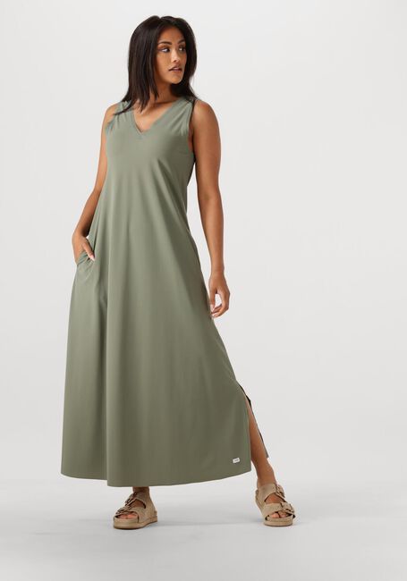 Olijf PENN & INK Midi jurk DRESS - large