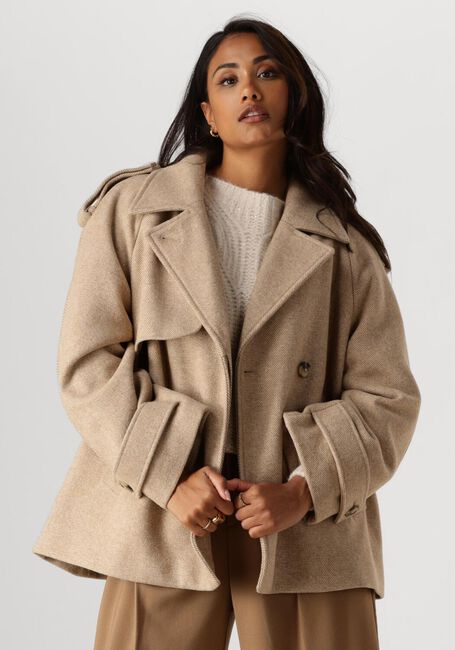 Beige MODSTRÖM Mantel ESMUNDMD TWILL JACKET - large