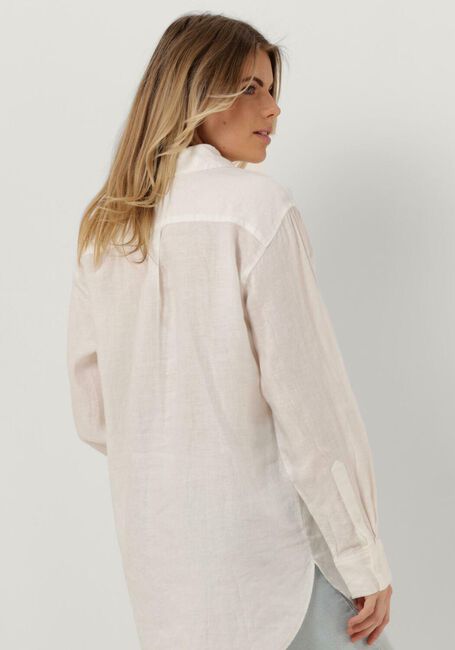 Witte TOMMY HILFIGER Blouses LINEN OVERSIZED SHIRT LS - large