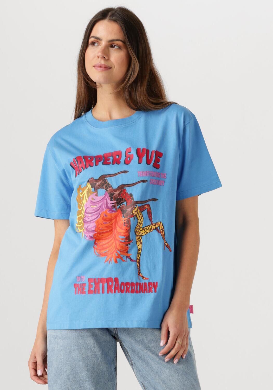 HARPER & YVE Dames Tops & T-shirts Extraordinary-ss Blauw