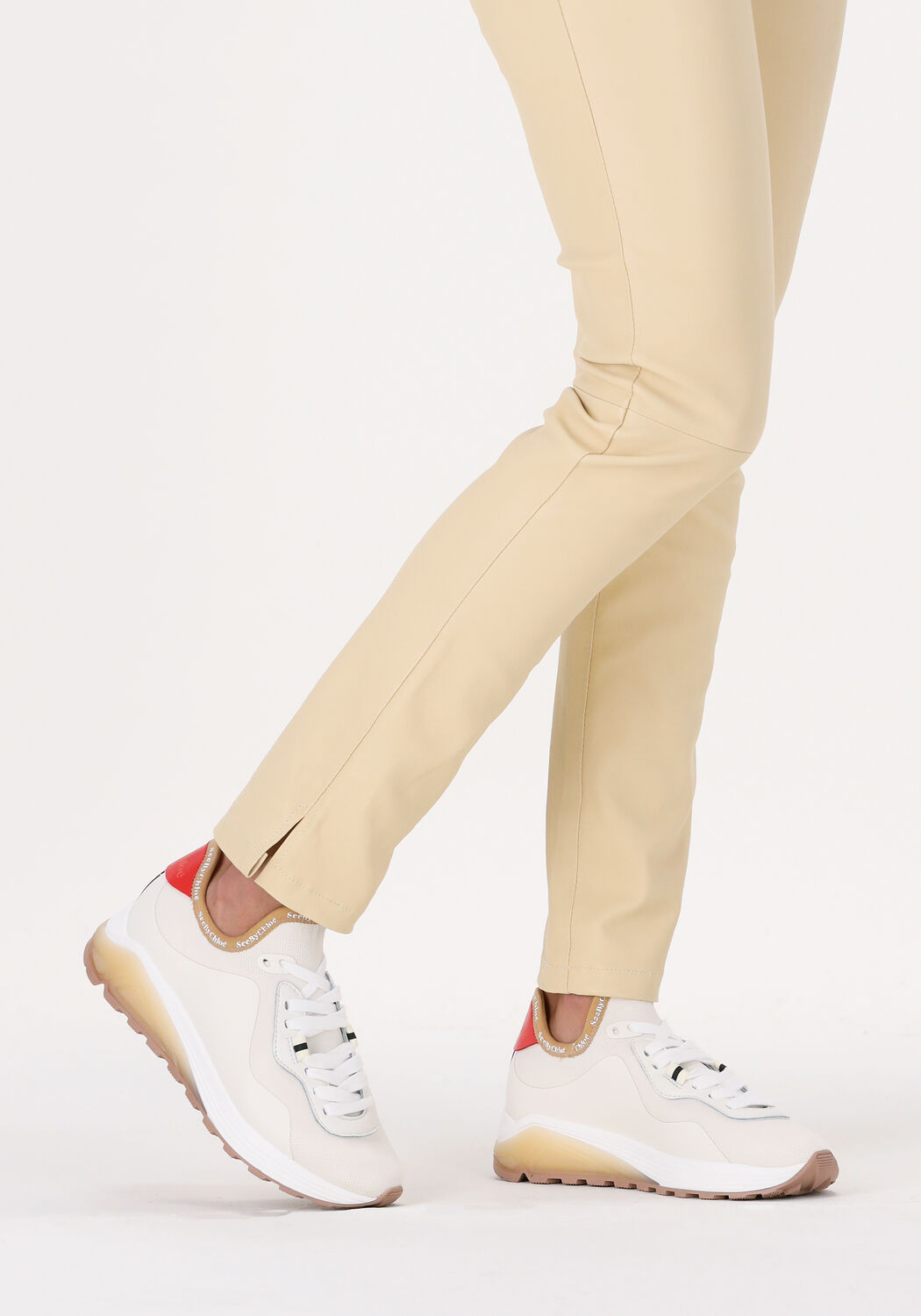 Witte SEE BY CHLO&Eacute; Lage sneakers BRETT - large