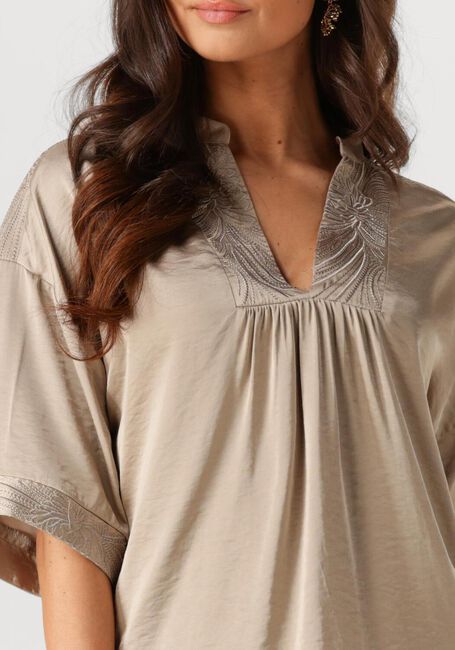 Bruine NUKUS Top NINA TOP SILKY - large