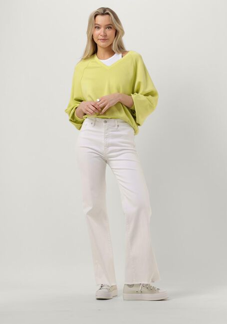 Gele MSCH COPENHAGEN Trui NELINA IMA Q RAGLAN V NECK SWEATSHIRT - large