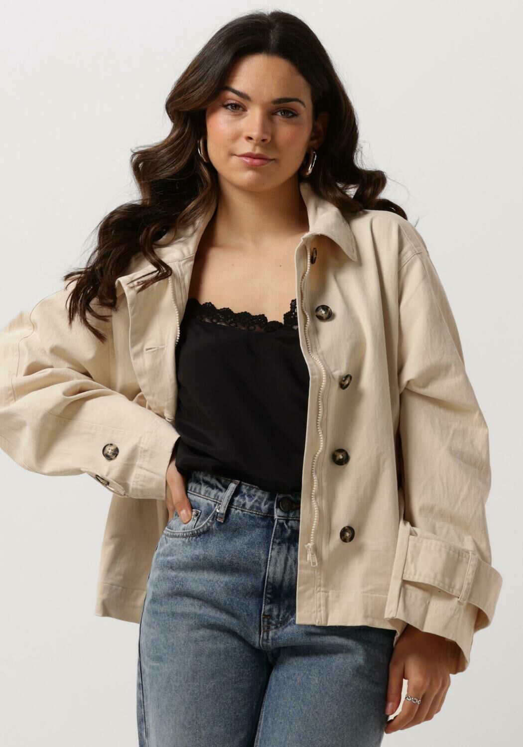 LOLLYS LAUNDRY Dames Jassen Bulgariall Jacket Ls Ecru