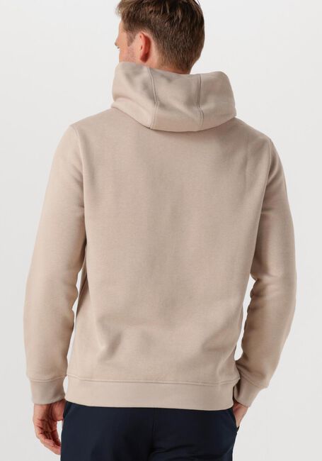 Beige GENTI Trui BASIC LOGO HOODIE - large