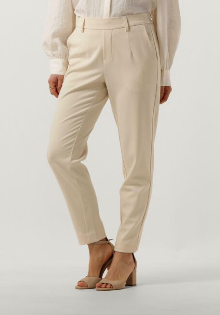 Beige OBJECT Pantalon OBJLISA SLIM PANT - large