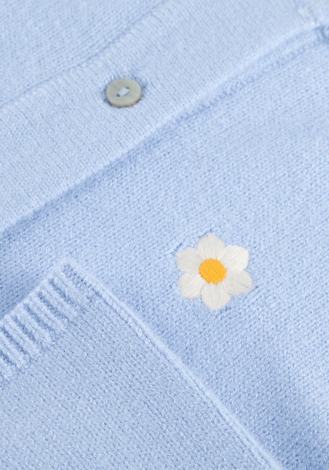 Lichtblauwe OBJECT Vest OBJTHESS 3/4 SLEEVE CARDIGAN - large