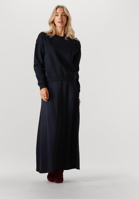 Donkerblauwe JANSEN AMSTERDAM Maxirok DAHLIA ROK WS 694 LONG - large