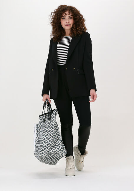 Zwarte 10DAYS Pantalon COMBI PANTS - large