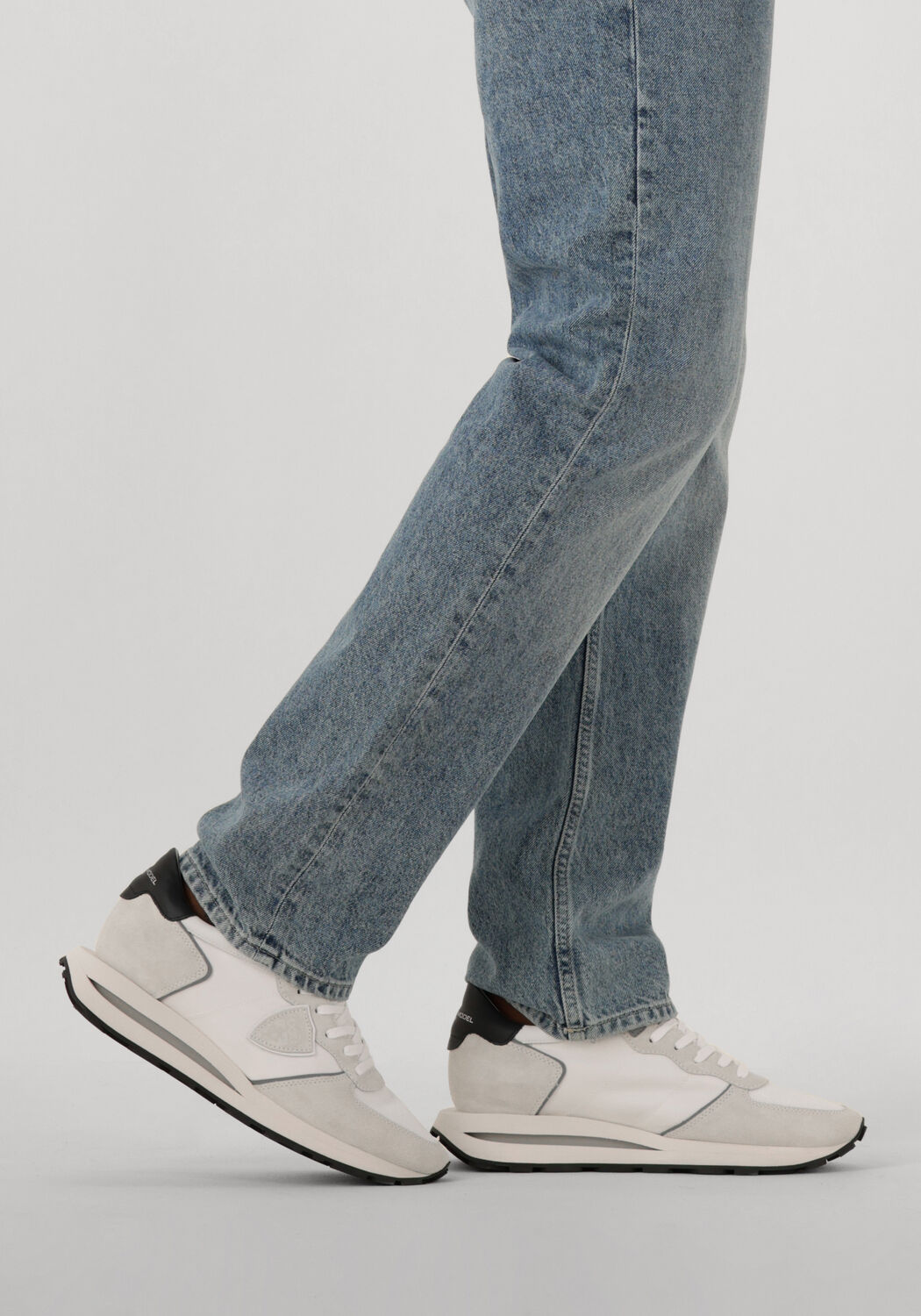 Witte PHILIPPE MODEL Lage sneakers TROPEZ HAUTE LOW MAN - large