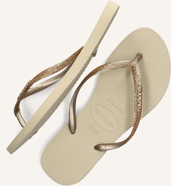 Gouden HAVAIANAS Teenslippers KIDS SLIM GLITTER II Gouden HAVAIANAS Teenslippers KIDS SLIM GLITTER II - large