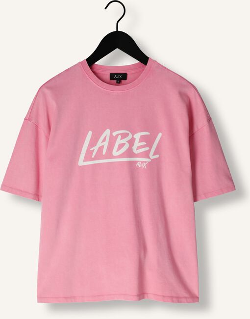 Roze ALIX THE LABEL T-shirt LADIES KNITTED WASHED LABEL T-SHIRT Roze ALIX THE LABEL T-shirt LADIES KNITTED WASHED LABEL T-SHIRT - large
