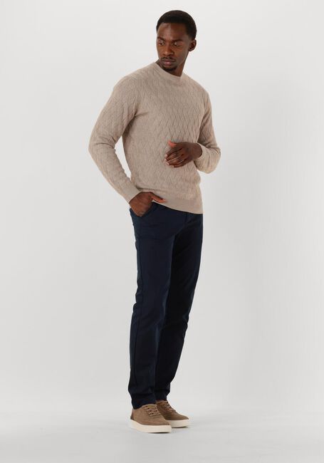 Beige GENTILUOMO Trui ROUND LS - large