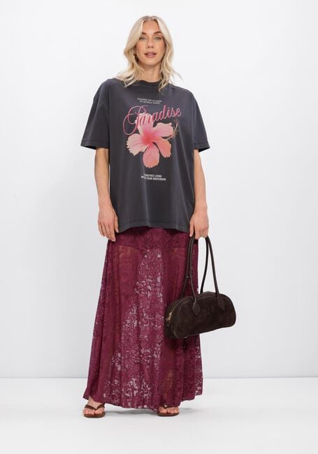 Grijze CATWALK JUNKIE Tops & T-shirts OVERSIZED GRAPHIC T-SHIRT - large